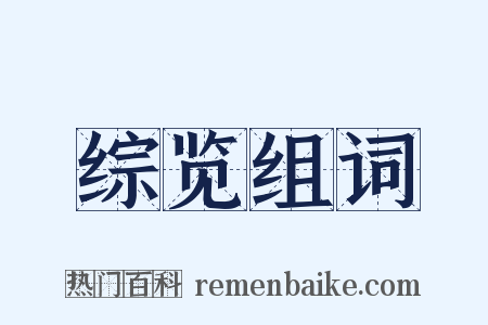 综览组词是什么意思的图片